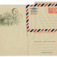 India 1969 85p Aircraft Mahatma Gandhi Postal Stationery Aerogramme MINT # 10330