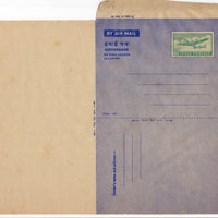 India 1960 50p Aircraft Postal Stationery Aerogramme MINT # 10491