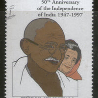 Turkmenistan 1997 Mahatma Gandhi Indira Gandhi of India MNH # 106