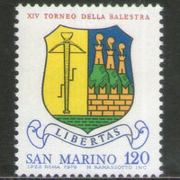 San Marino 1979 Crossbow Tournament Coat of Arms Sc 948 MNH # 1171