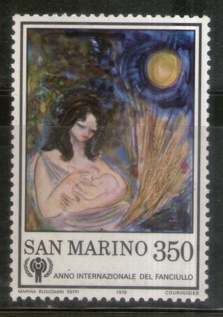 San Marino 1979 Paintings IYC Emblem Sc 958 MNH # 1176