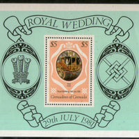 Grenada Gr. 1981 Diana Royal Wedding M/s MNH # 12596