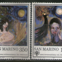 San Marino 1979 Paintings IYC Emblem Sc 956,58 MNH # 1635