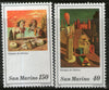 San Marino 1979 Paintings Horses Sc 975-76 MNH # 1707