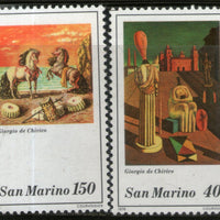 San Marino 1979 Paintings Horses Sc 975-76 MNH # 1707