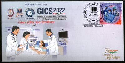 India 2022 Global Intensive Care Symposium ACMC Health Medical Special Cover # 18229