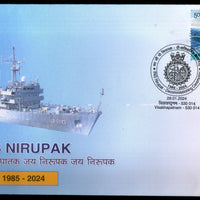 India 2024 INS Nirupak Ship Transport Special Cover # 18273