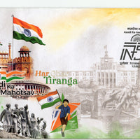 India 2022 Azadi ka Amrit Mahotsav Har Ghar Tiranga Flags Special Cover # 18663