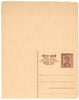 India 1963 6p+6p Ashokan REPLY Post Card Mint # 19114