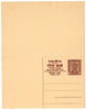 India 1959 3p Ashokan Bilingual LOCAL REPLY Post Card # 19121