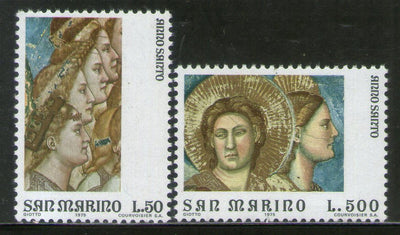 San Marino 1975 Holy Year Painting Art Sc 862-64 MNH # 1948