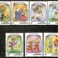  Grenada Grenadines Walt Disney Animation Cartoon Film Mickey Mouse Donald Duck 7v MNH # 201