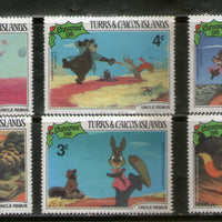 Turks & Caicos Is. Walt Disney Animation Cartoon Film Mickey Mouse Donald Duck MNH # 228