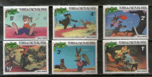 Turks & Caicos Is. Walt Disney Animation Cartoon Film Mickey Mouse Donald Duck MNH # 228