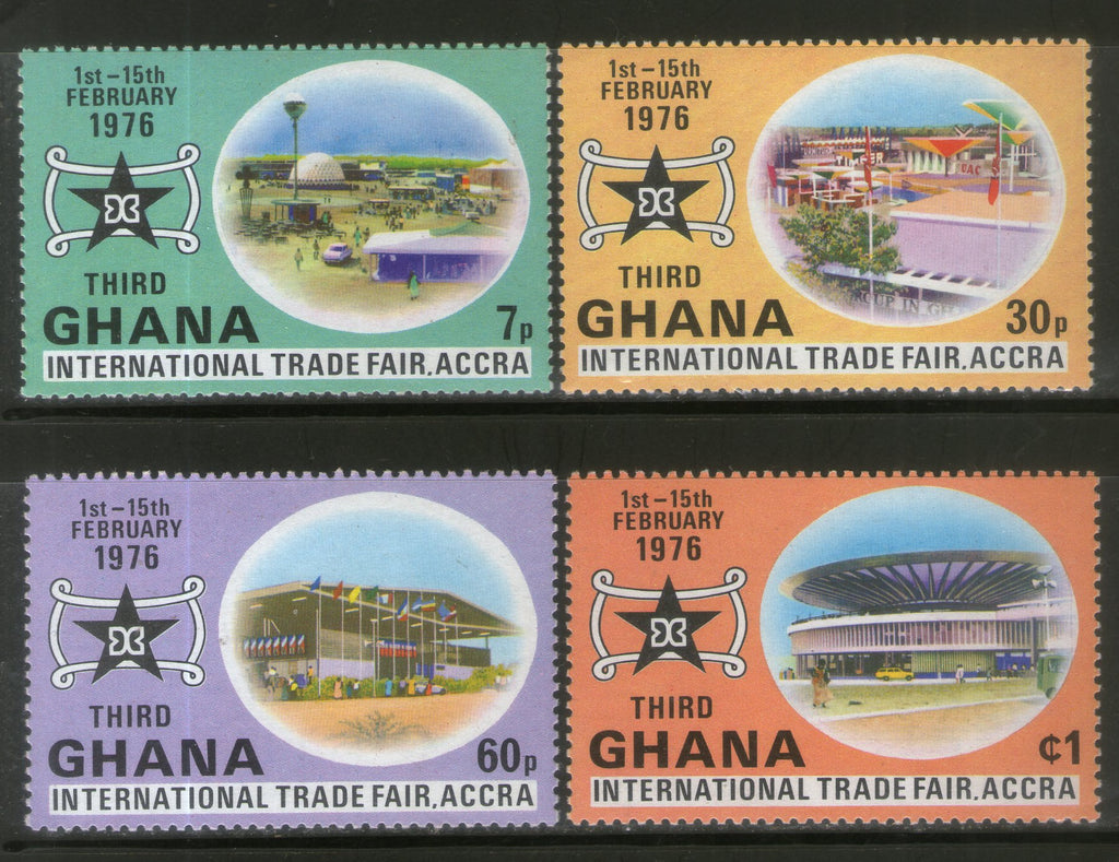 Ghana 1976 International Trade Fair 4v MNH # 239