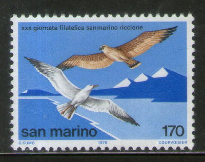 San Marino 1978 Birds Seagull & Falcon Sc 930 MNH # 245