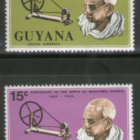 Guyana 1969 Mahatma Gandhi of India 2v MH # 280