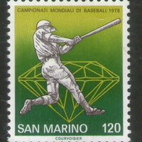 San Marino 1978 World Baseball Championships Sport Sc 924 MNH # 281