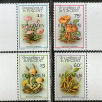 St. Vincent Grenadines 1986 Mushroom Fungi Plant SPECIMEN Gutter Pair MNH # 3117