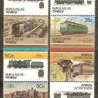 Tuvalu - Nukulaelae 1985 Locomotive Railway Train 8v MNH # 3125