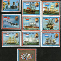 Paraguay 1981 Diana & Prince Charls Royal Wedding Ship Sc 2000-4 MNH # 3128