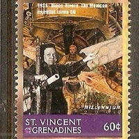 St. Vincent 1999 Millennium - Diego Revera Mexican Muralist in1936 Sc 2741j MNH # 3138