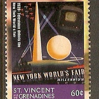 St. Vincent 1999 Millennium - Television Debuts at New York's World Fair Sc 274 MNH # 3148