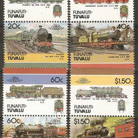 Tuvalu - Funafuti 1985 Locomotives Railway Train 8v MNH # 3159