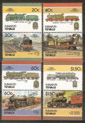 Tuvalu - Funafuti 1985 Locomotives Railway Train 8v MNH # 3159