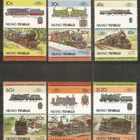 Tuvalu - Niutao 1985 Locomotives Railway Trains 12v MNH # 3216