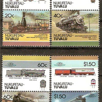 Tuvalu - Nukufetau 1985 Locomotive Railway Train 8v MNH # 3374