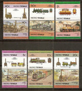 Tuvalu - Niutao 1985 Locomotive Railway Train 12v MNH # 3387