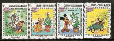 Turks & Caicos Island 1983 Christmas Mickey Mouse Cartoon Animation Film Cinema MNH # 3397