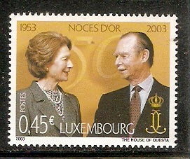 Luxembourg 2003 Royal Wedding Duke Jean & Princess Josehine Charlotte MNH #  3402