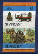 St. Vincent 1984 Novelity British Locomotive Transport Sc 753 Imperf Pair MNH # 3825