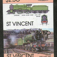 St. Vincent 1983 Cheshire British Locomotive Transport Sc 705 Imperf Pair MNH # 3826