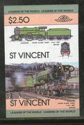 St. Vincent 1983 Cheshire British Locomotive Transport Sc 705 Imperf Pair MNH # 3826