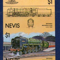 Nevis 1987 Britannia Class 1951 Locomotive Railway Transport Sc 208 Imperf MNH # 3827