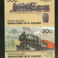 St. Vincent Gr. Union 1986 Class G5 USA Locomotive Transport Sc 55 Imperf MNH # 3870