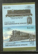 St. Vincent Gr. Union 1987 Kansas City Class GP7 USA Locomotive Sc 55 Imperf MNH # 3871