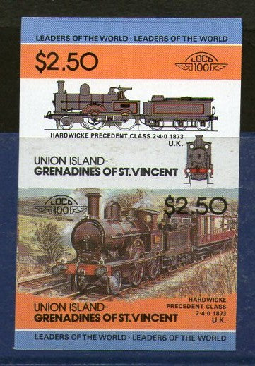 St. Vincent Gr. Union 1984 Hardwick President Class Locomotive Sc 56 Imperf MNH # 3872