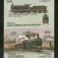 St. Vincent Gr. Bequia 1987 Hull & Barnsley 1915 UK Locomotive Sc 21 Imperf MNH # 3873