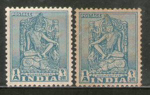 India 1949 1An Bodhisattva Die - I & II 1st Definitive Series Phila-D4 MNH # 404