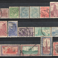 India 1949-51 Archaeological 1st Definitive Series Phila D1-19 19v Set Used # 47