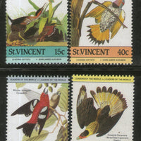 St. Vincent 1985 John J. Audubon's Birds Paintings 4v MNH # 48