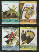 St. Vincent 1985 John J. Audubon's Birds Paintings 4v MNH # 48