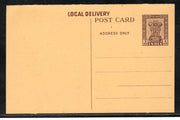 India 3np Ashokan ENGLISH Local Delivery Post Card Mint # 5055