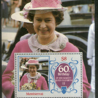 Montserrat Queen  Elizabeth 60th Birthday M/s MNH # 5140