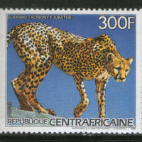 Central African Republic 1986 Cheetah Leopard Wildlife Animals 1v MNH # 529