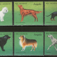 Angola 1998 Breeds of Dog Pet Animal 6v MNH # 540